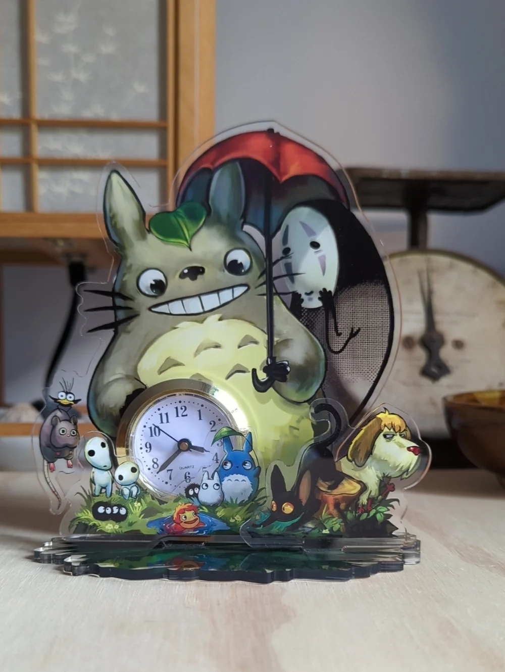 Ghibli/Totoro Desk Clock
